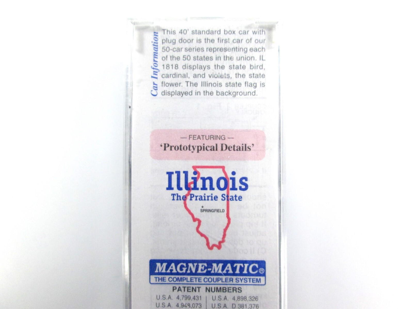 N Scale **ILLINOIS** Prairie State 40' Box Car, IL 1818 -Micro Trains 21320 *NEW