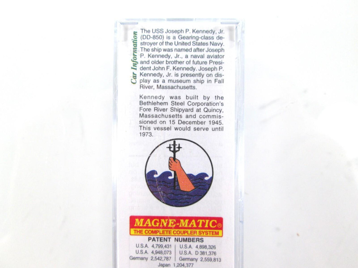 N Scale USS *Joseph Kennedy* US Navy Series 50' Box Car -- Micro Trains 03800404