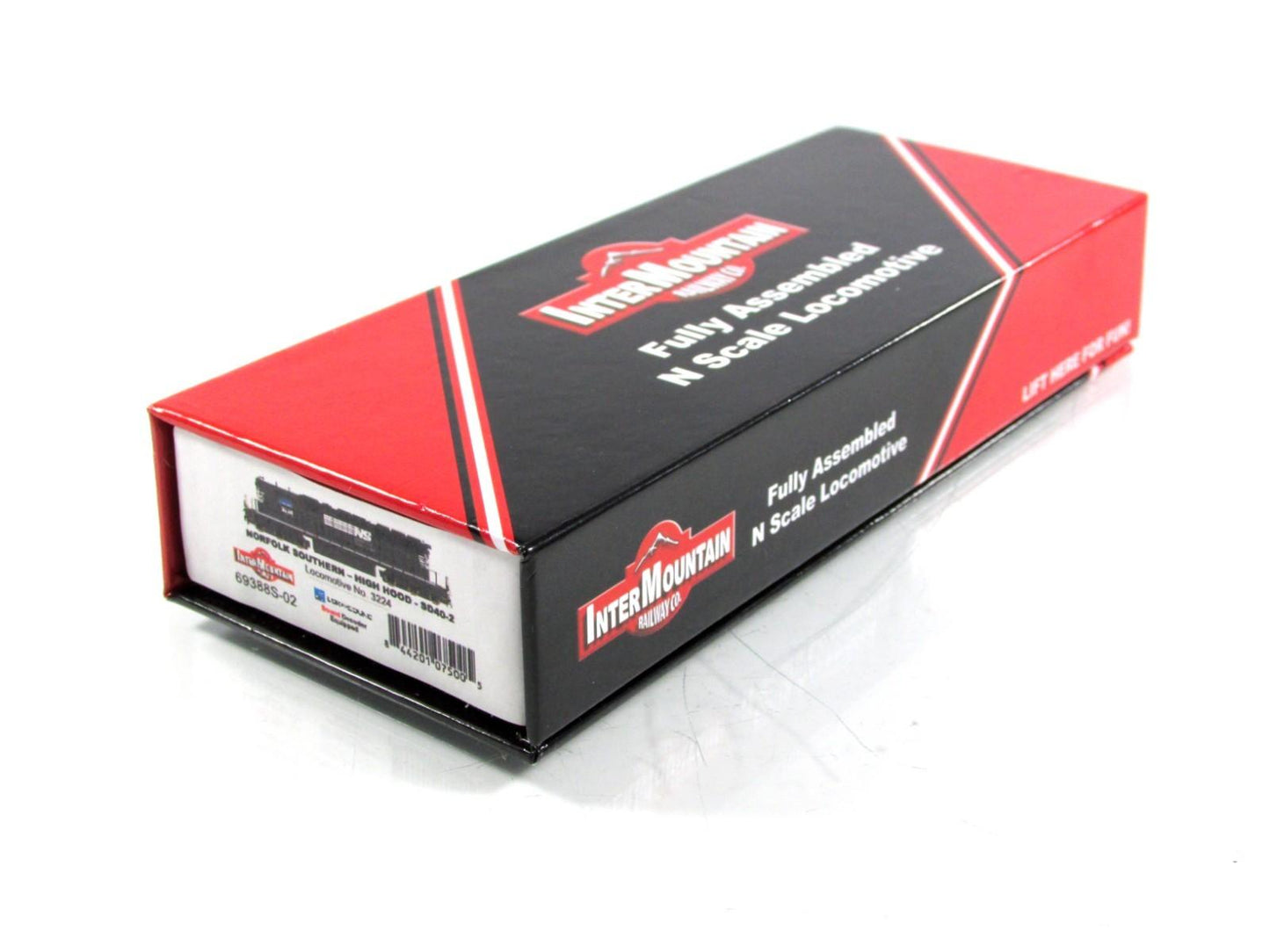 N Scale ***NORFOLK SOUTHERN*** SD40-2 #3224 - Intermountain 69388S, DCC LokSound
