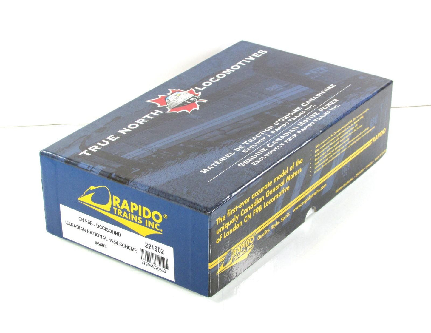 HO Scale ***CANADIAN NATIONAL*** F9B Locomotive #6603 - Rapido 221602, DCC Sound