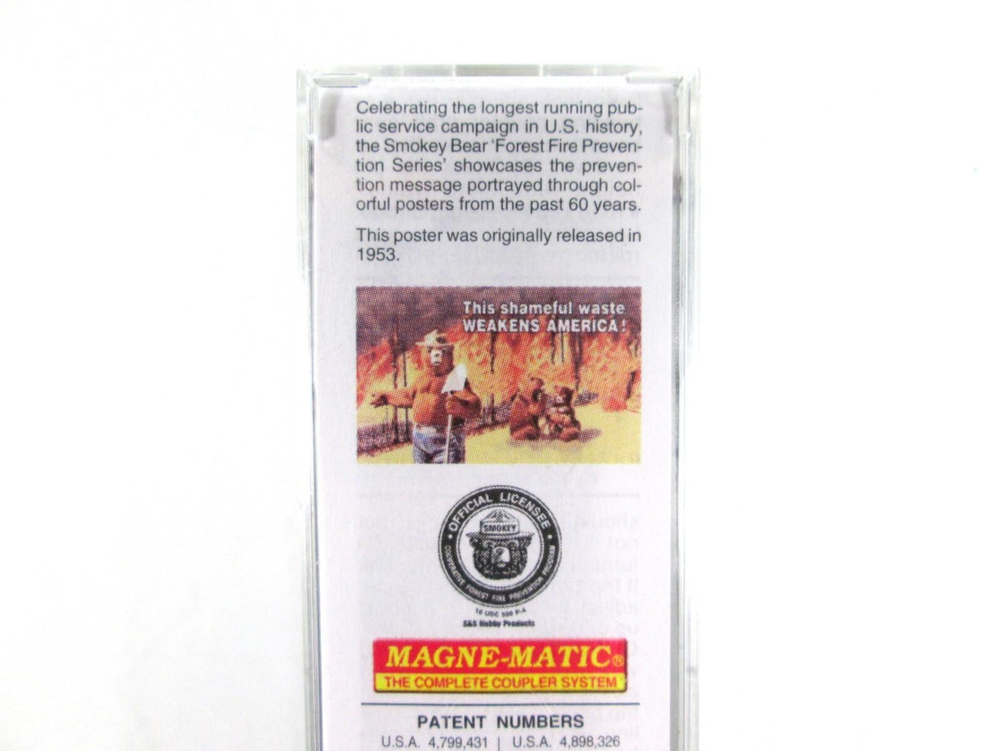 N Scale **SMOKEY BEAR** Fire Prevention Car 3, SBX 1953B - Micro Trains 03200403