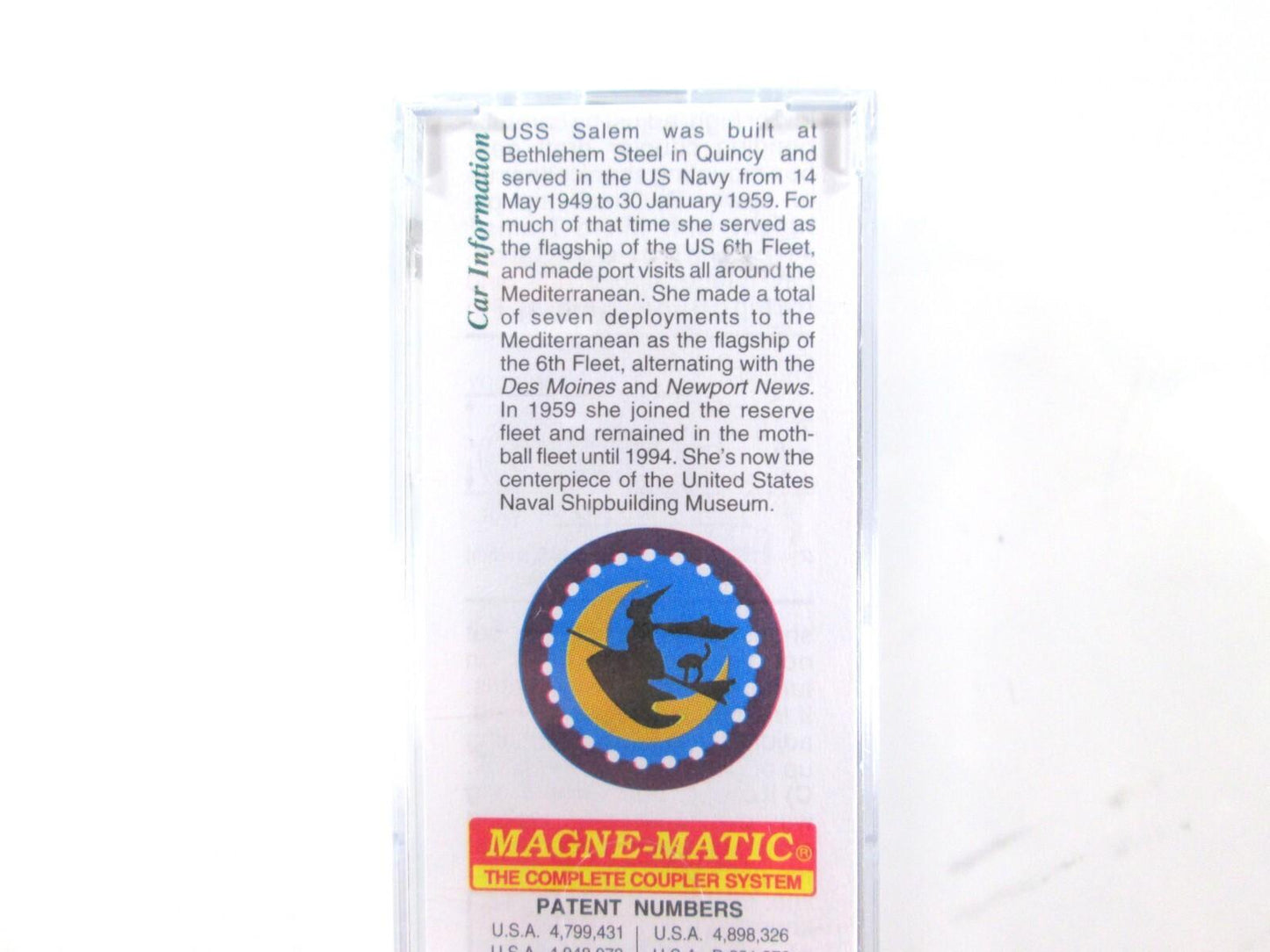 N Scale USS ***SALEM*** US Navy Series 50' Box Car ------- Micro Trains 03800405