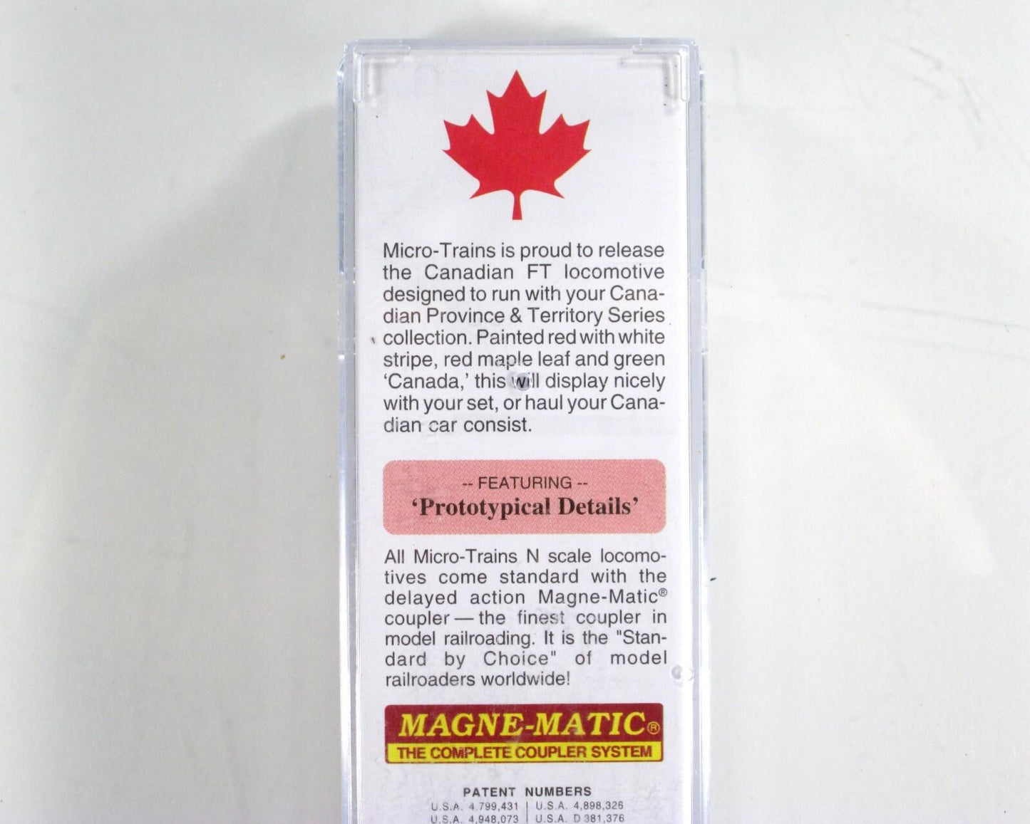 N Scale **CANADIAN SERIES** FT Locomotive - Micro Trains 98701561 **DCC Rdy
