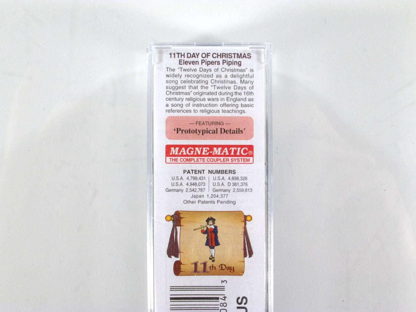 N Scale 12 Days Christmas *ELEVEN PIPERS PIPING* Box Car - Micro Trains 02100511