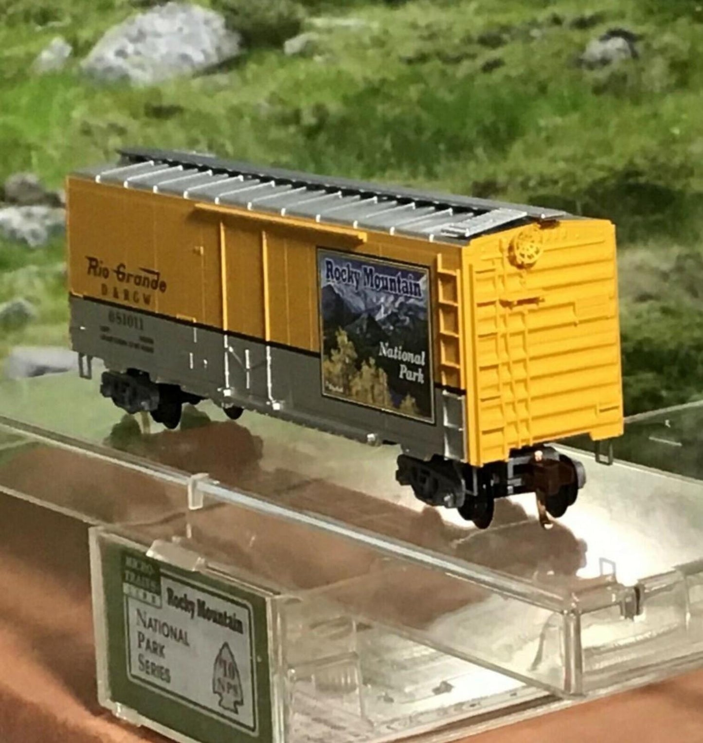 N Scale **ROCKY MOUNTAIN** National Park D&RGW Box Car - MTL, Lowell Smith *RARE