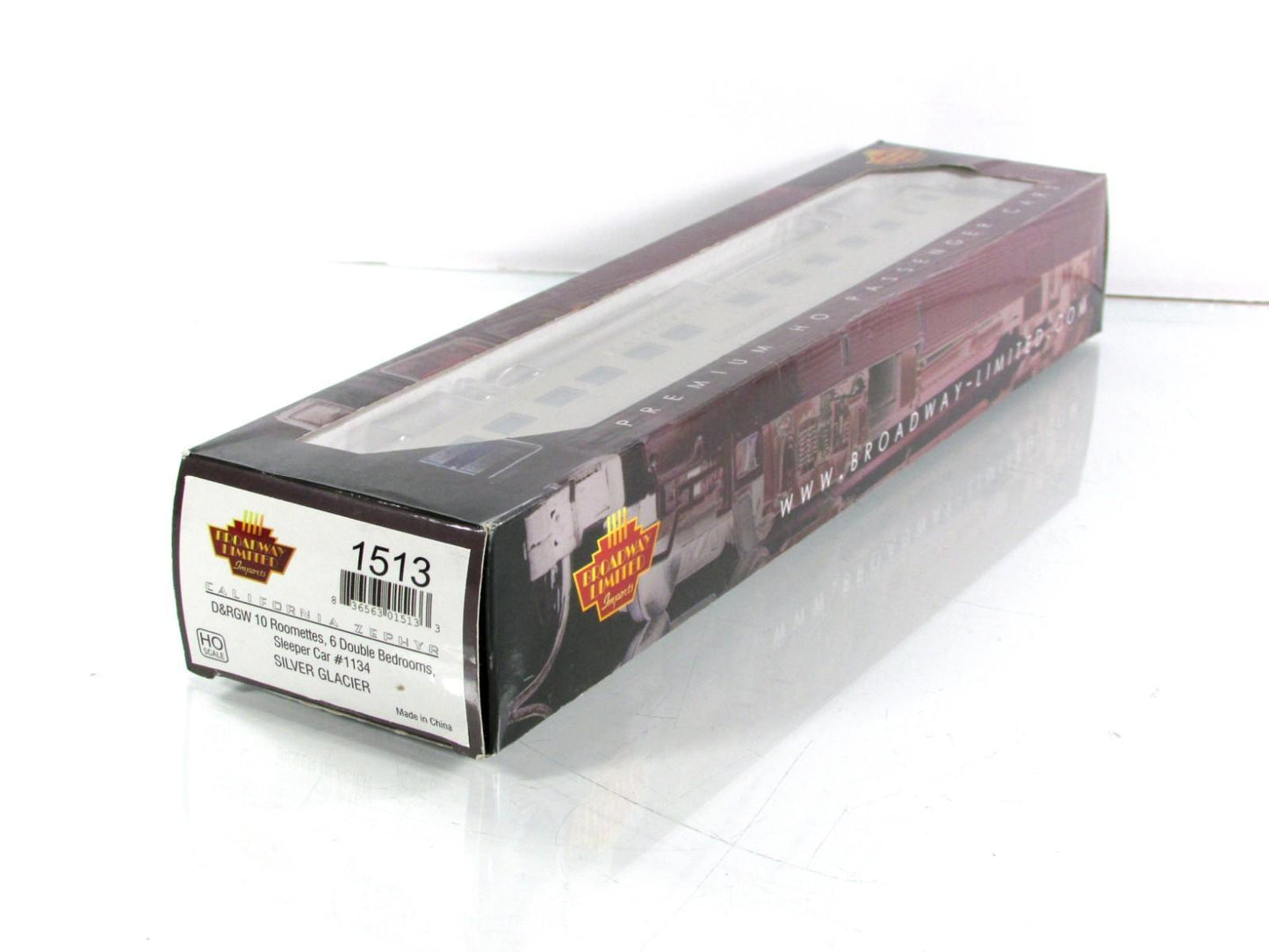 HO Scale **DRGW CA ZEPHYR** SILVER GLACIER Sleeper 1134 -Broadway 1513