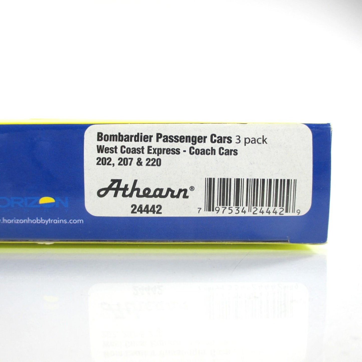 N Scale **WEST COAST EX** Bombardier Coaches 202, 207, 220 - Athearn 24442 *RARE
