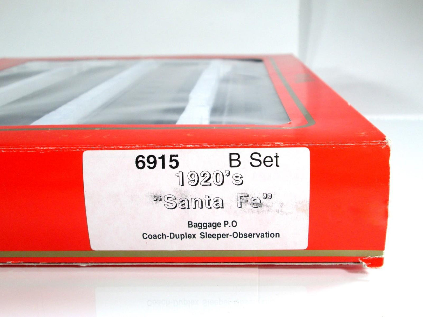 HO Scale ***SANTA FE*** 1920s Heavyweight Passenger 4-Car Set B - Rivarossi 6915