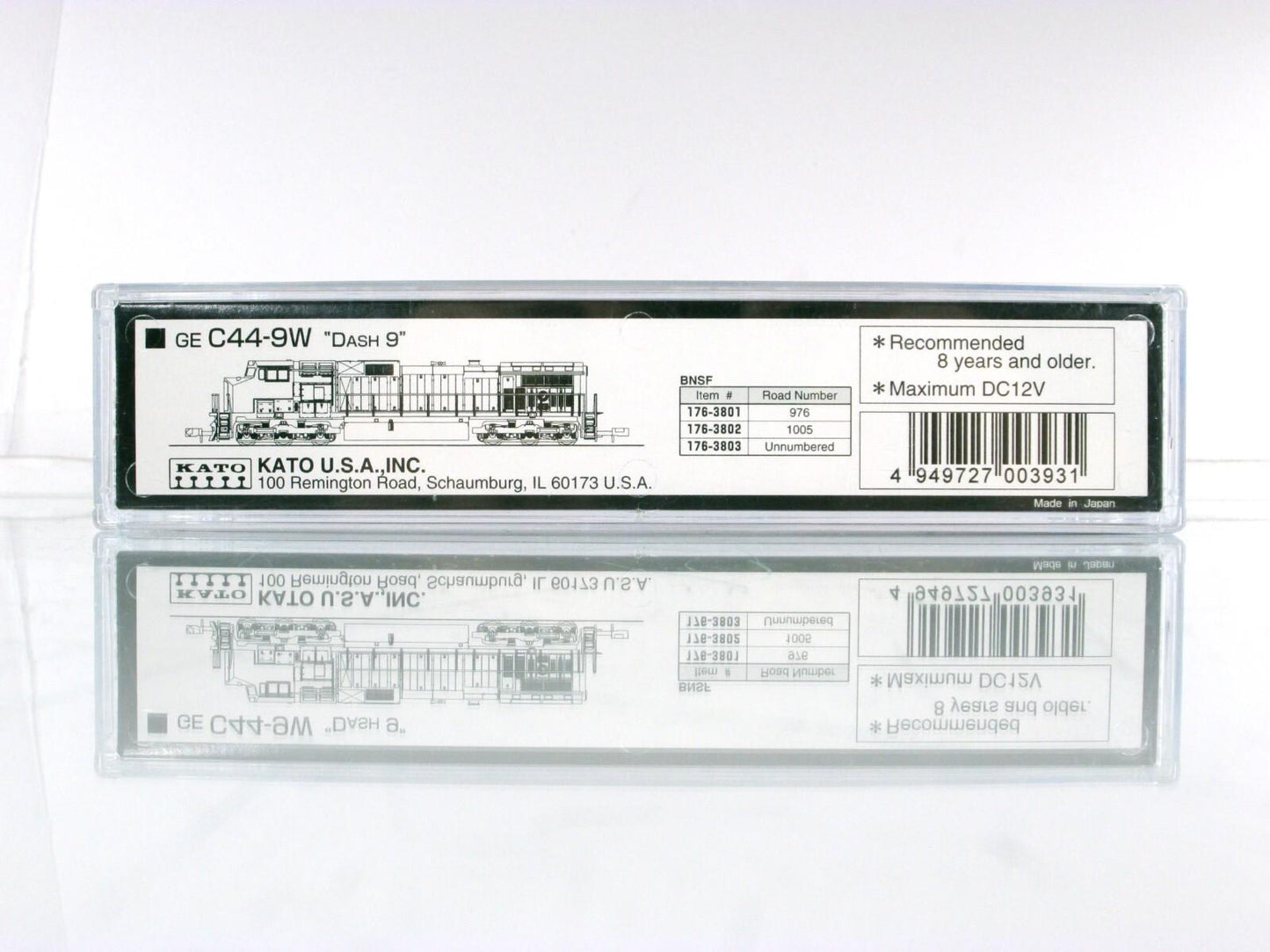 N Scale ***BNSF*** C44-9W Diesel Locomotive #972 ----- Kato 176-3803 **DCC Ready
