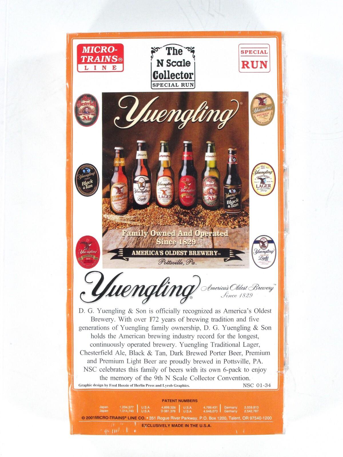 N Scale ***YUENGLING BREWERY*** Beer Reefer 6-Pack ---- Micro Trains NSC Special