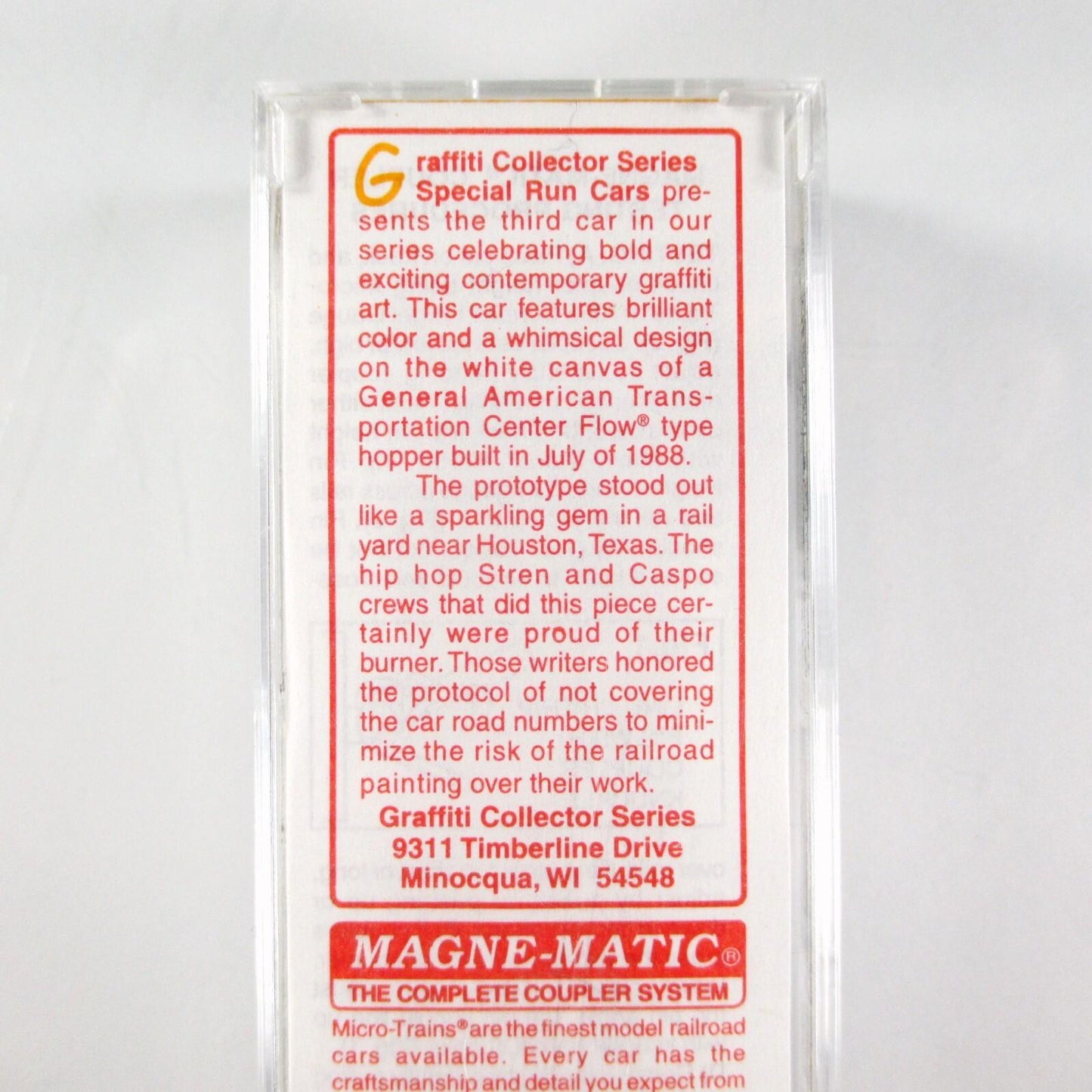 N Scale GPLX **STREN, CASPO GRAFFITI** Hopper #119 of 300 - Micro Trains **RARE