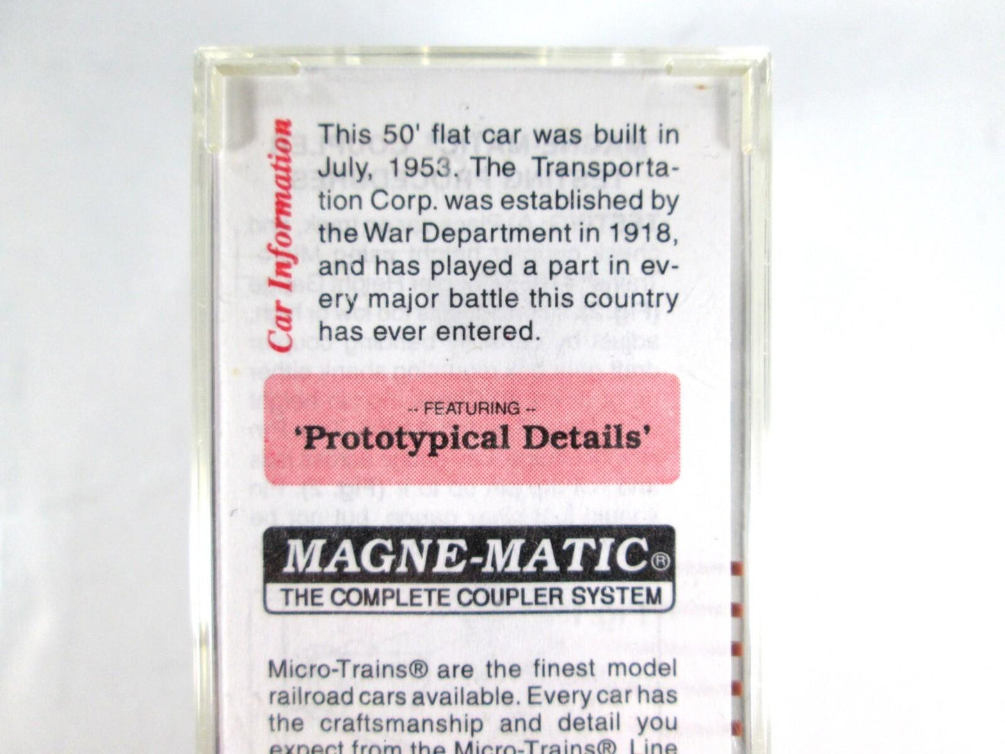 N Scale ***UNITED STATES ARMY*** 50' Flat Car, USAX 38065 --- Micro Trains 45180