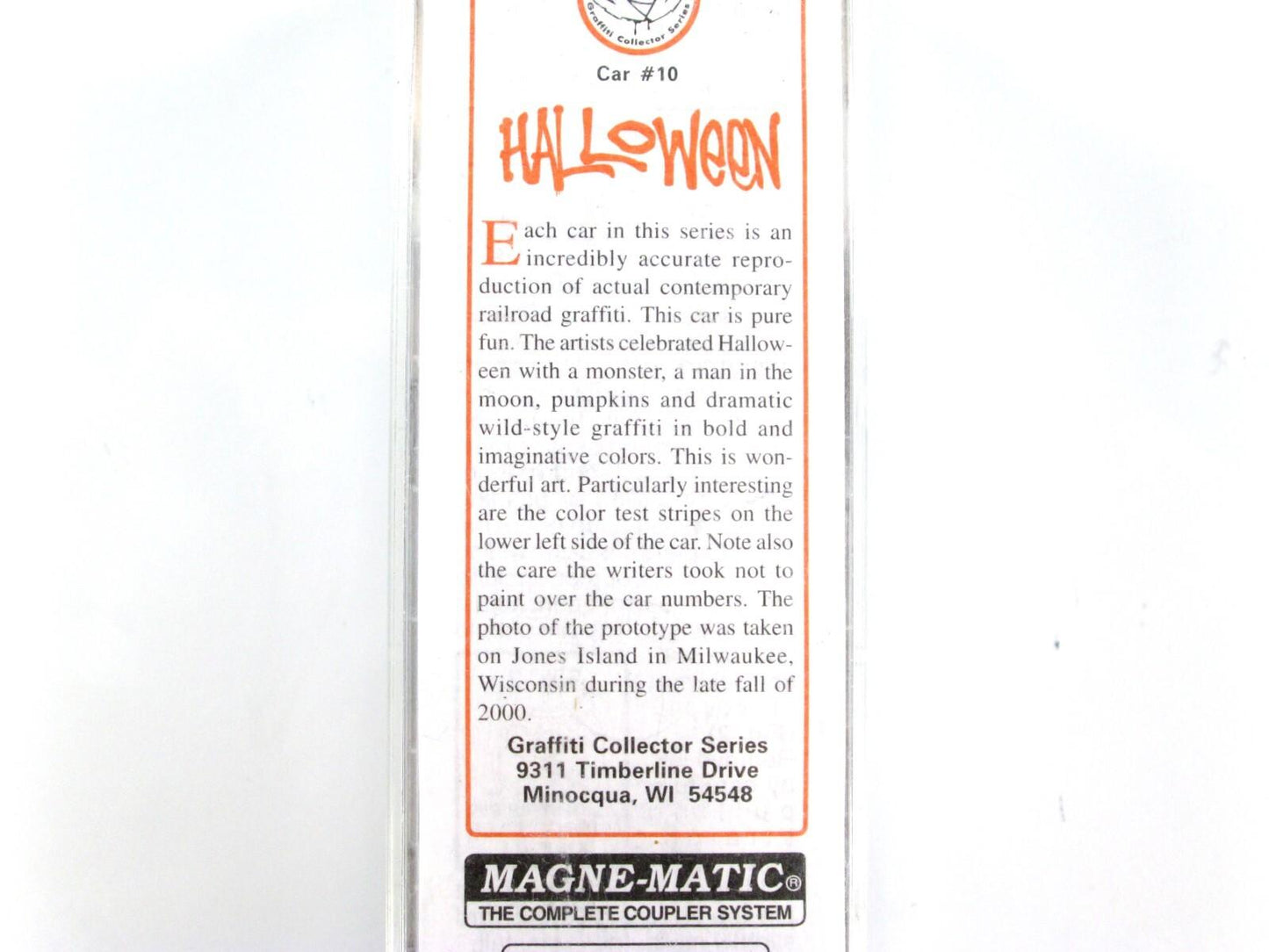 N Scale ***HALLOWEEN*** Graffiti 2-Bay Hopper, 400 of 500 -- Micro Trains **RARE
