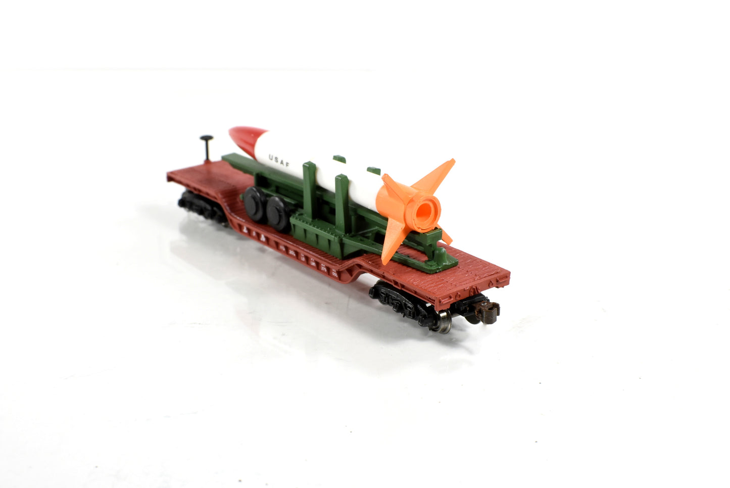 N Scale *AIR FORCE* Missile, Heavyweight Flat Car -Bachmann 71391, Knuckle Cplr