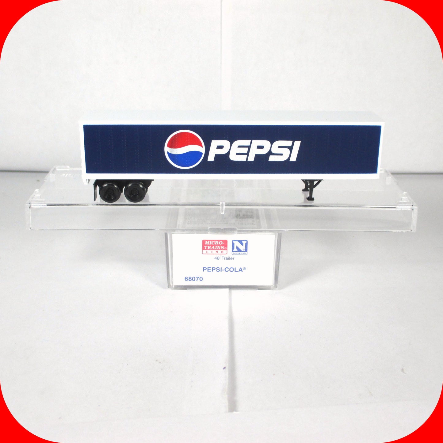 N Scale ***PEPSI-COLA*** 48' Billboard Trailer Van --- Micro Trains 68070