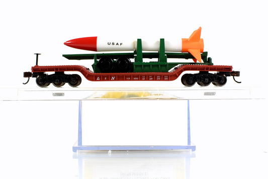N Scale *AIR FORCE* Missile, Heavyweight Flat Car, Bachmann 71391, Knuckle Cplr