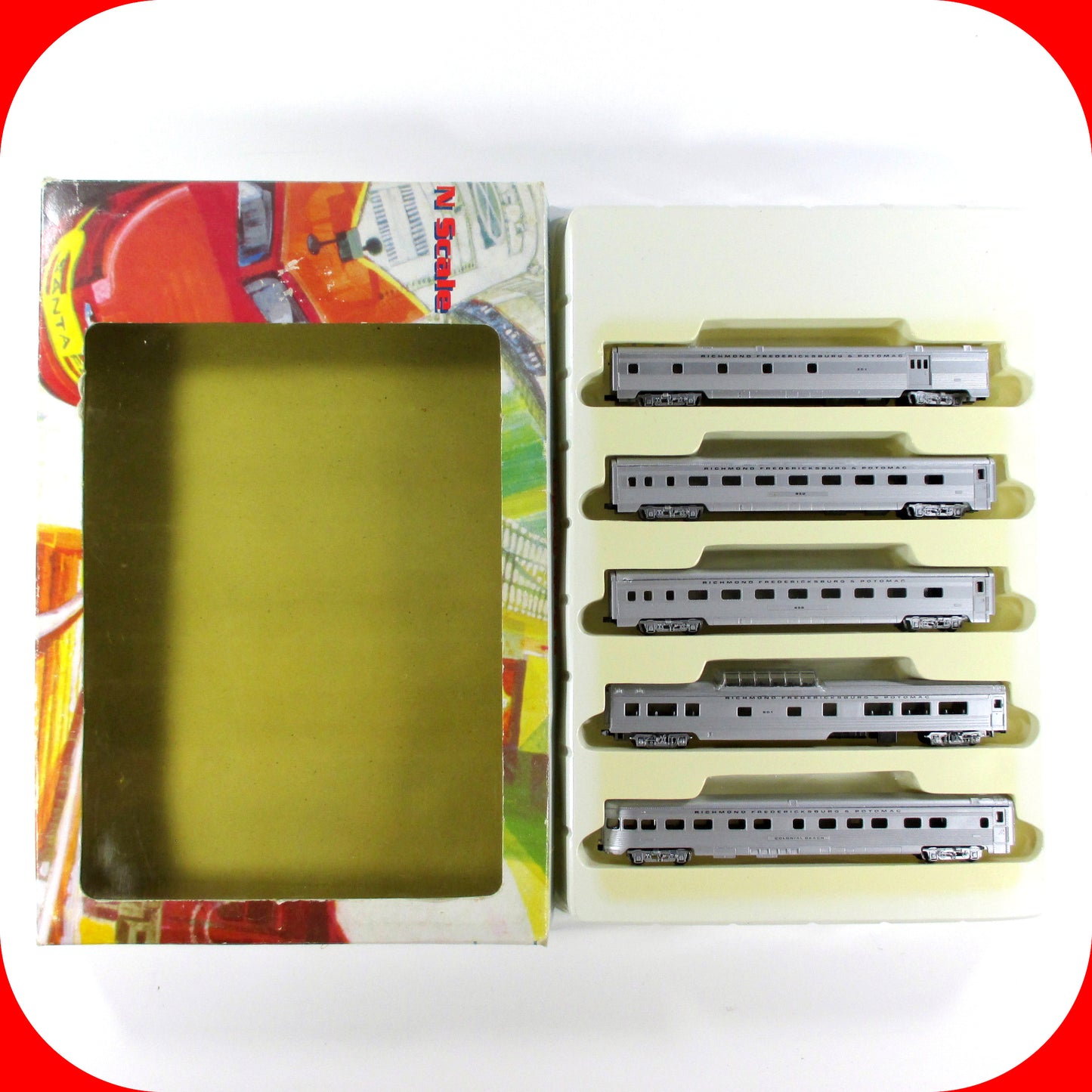 N Scale *RICHMOND, FREDERICKSBURG POTOMAC* Passenger 5-Car Set - Con-Cor 540016