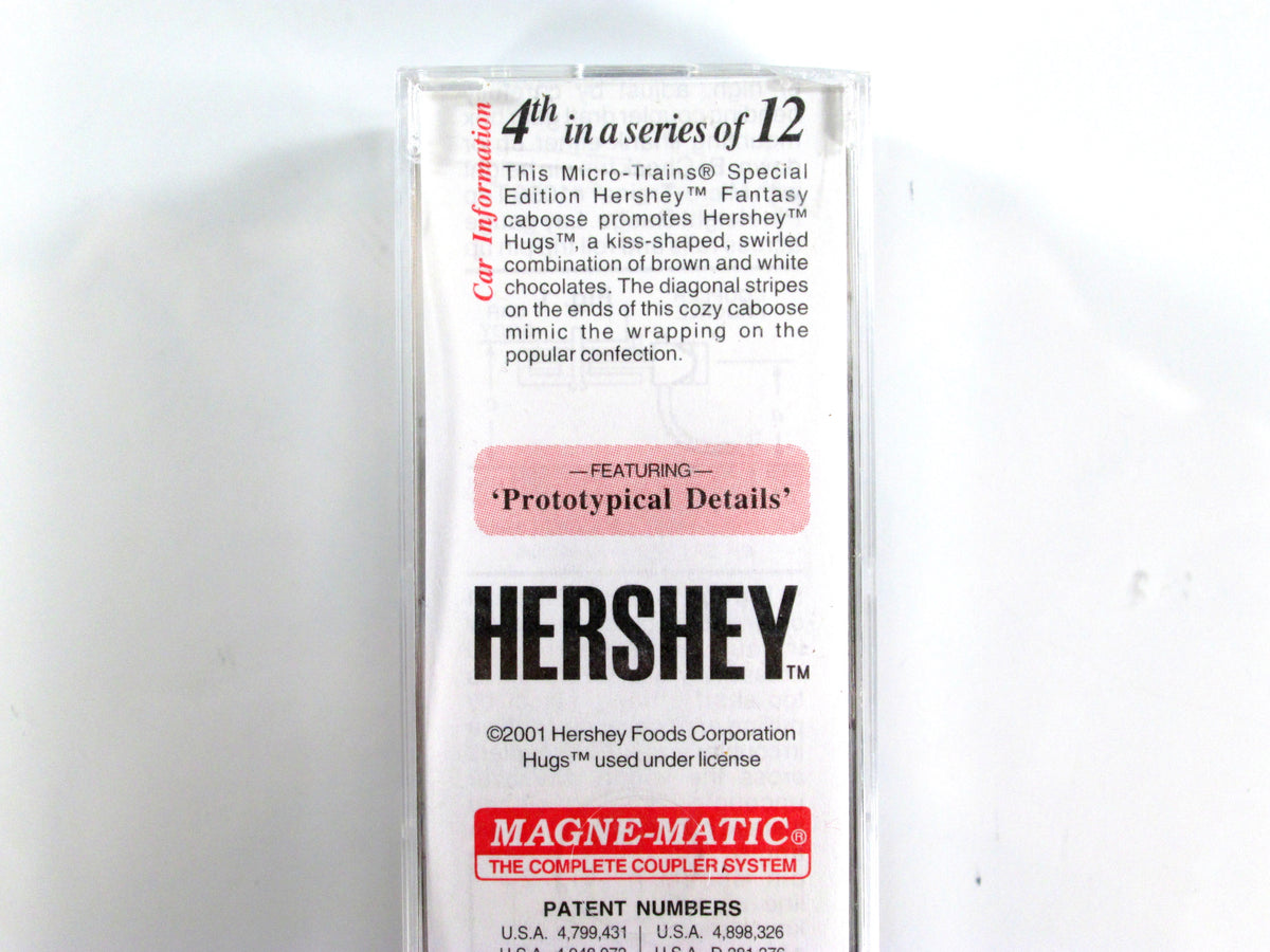 N Scale ***HERSHEY'S HUGS*** 36' Cupola Caboose, HFC 4011 - Micro Trains 100120