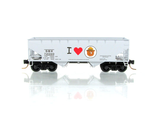 N Scale **SMOKEY BEAR** MoW Forest Fire Prevention Hopper - Micro Trains 55450