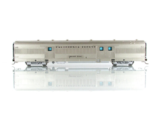HO Scale **WP CA ZEPHYR** SILVER STAG Baggage Car #802 - Broadway 1492, Lighted