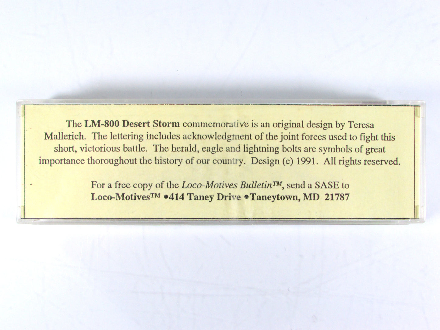 N Scale **OPERATION DESERT STORM** Trailer on Flat Car - Atlas / LM-800 **RARE*