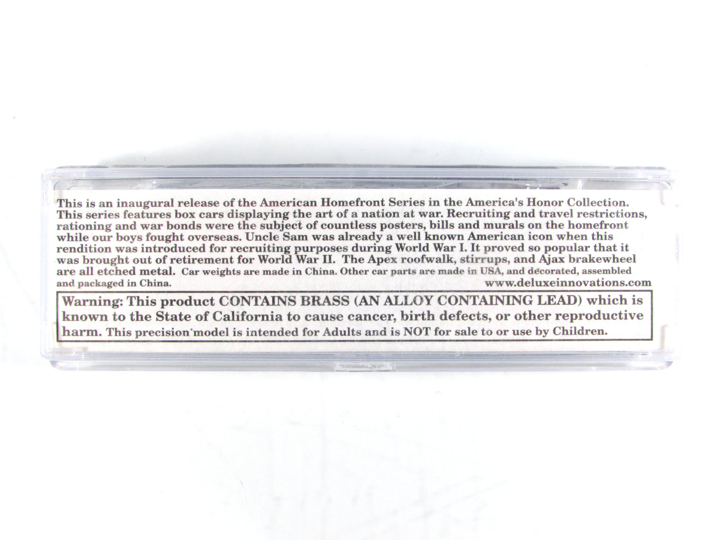 N Scale *UNCLE SAM - I WANT YOU for US ARMY* Box Car, B&O 465041 -DELUXE 240171