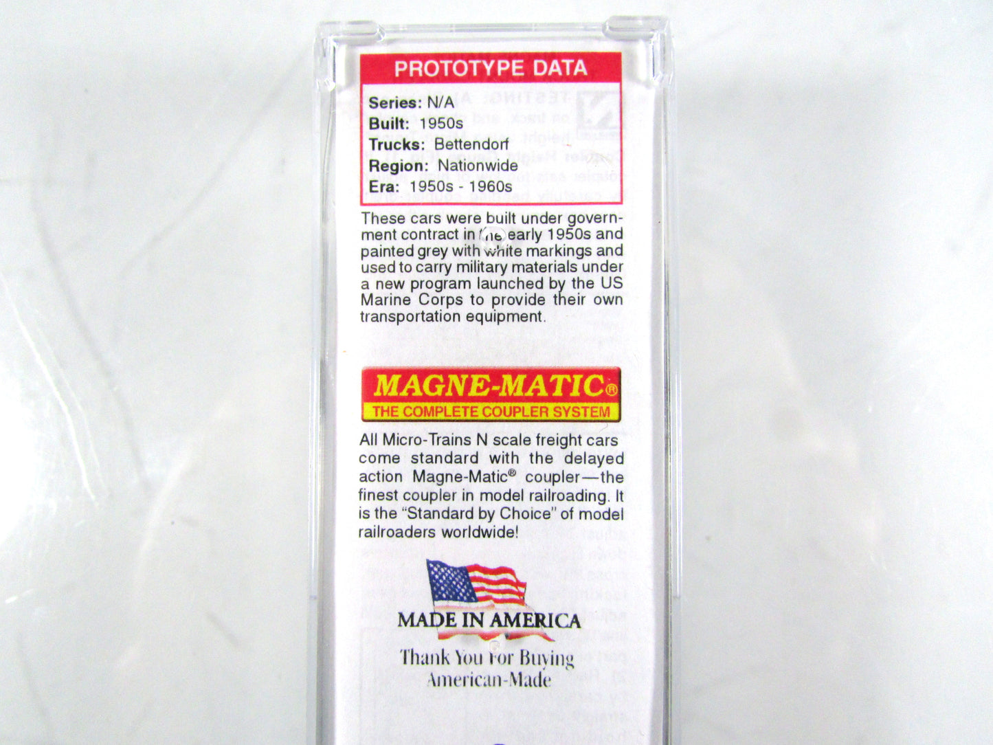 N Scale **US MARINE CORPS** Box Car, USMC 173227 - Micro Trains 02000477 **RARE