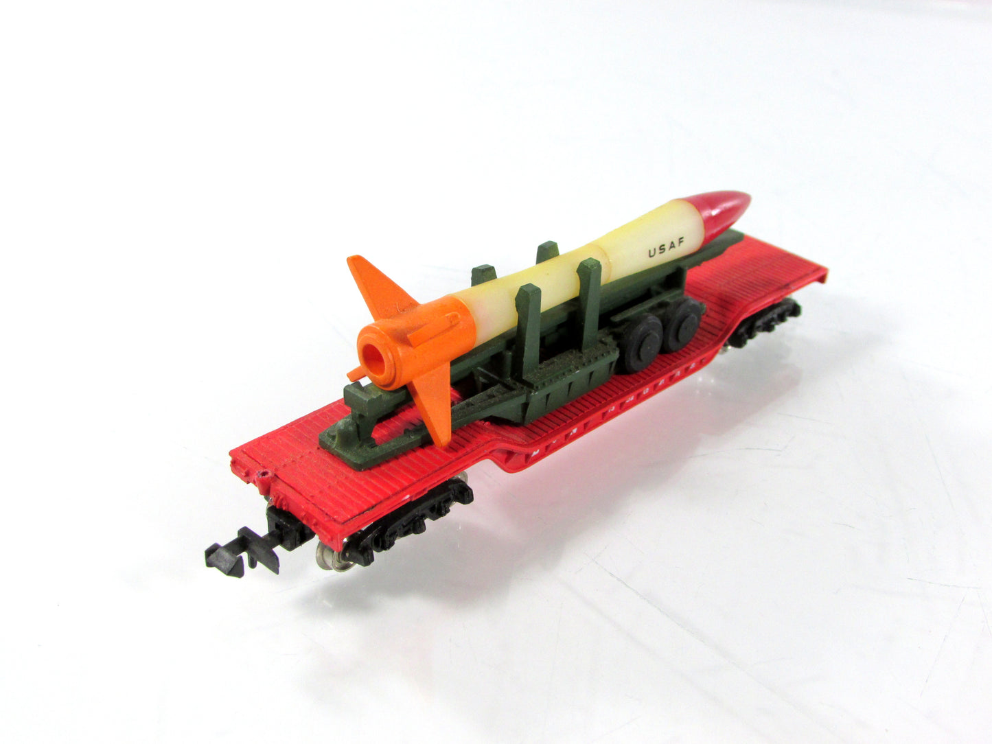 N Scale **US AIR FORCE** Missile Trailer, Heavyweight Flat Car --Bachmann 71391