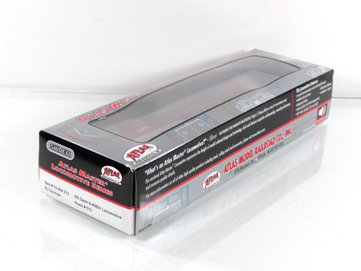 HO Scale **RJ CORMAN** Dash 8-40BW, NERR 573 - Atlas Master 10004313, DCC Ready