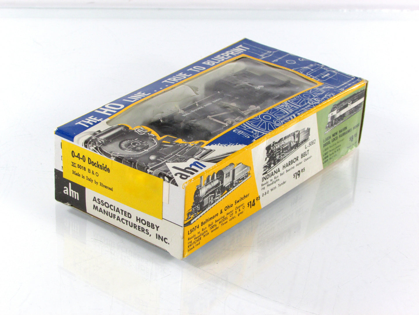 HO Scale **BALTIMORE OHIO** 0-4-0 Dockside Switcher #98 - AHM / Rivarossi 5018