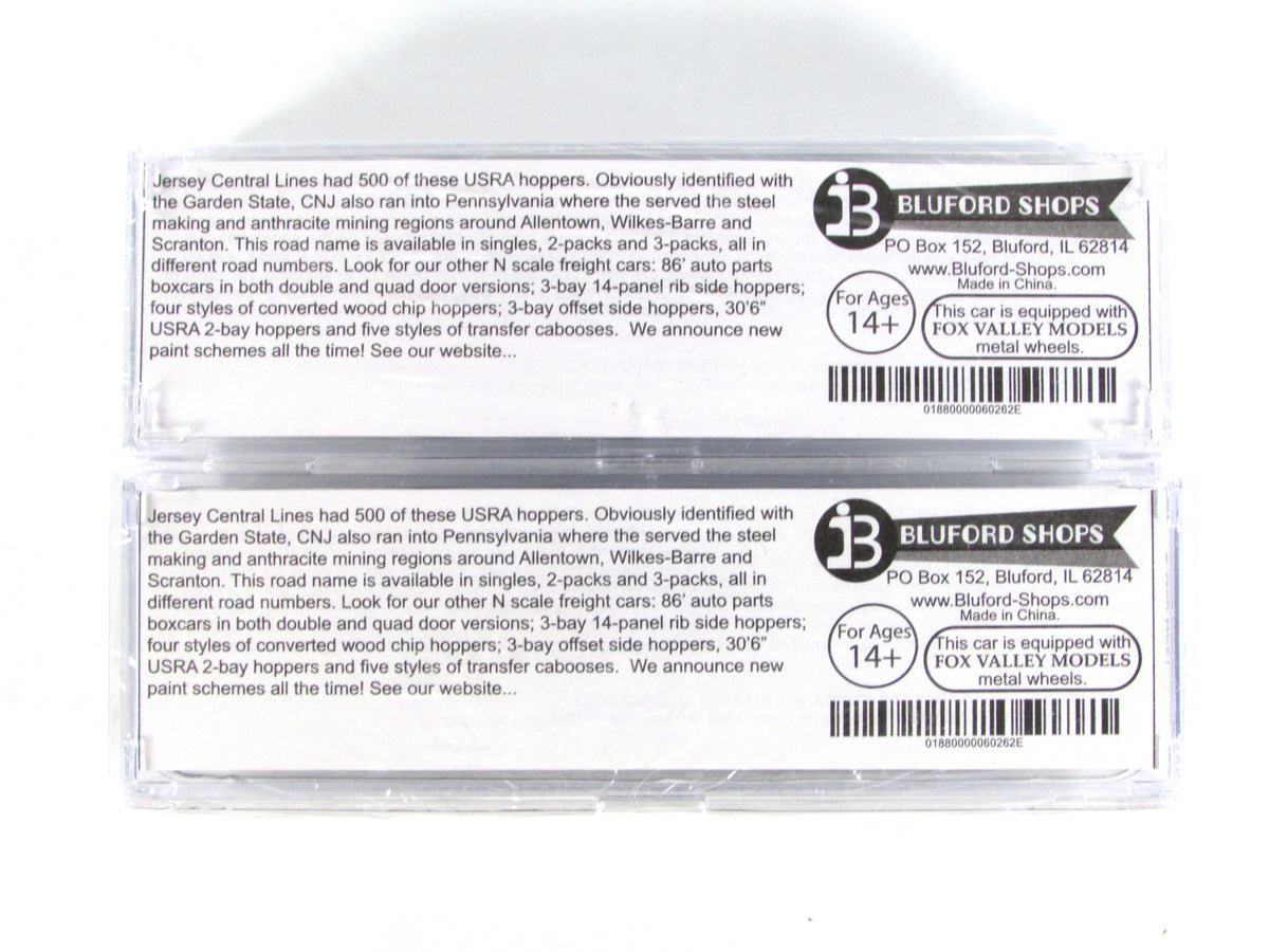 N Scale **CENTRAL NEW JERSEY** 2-Bay Hoppers #65130,65495 - Bluford 60262 *RARE