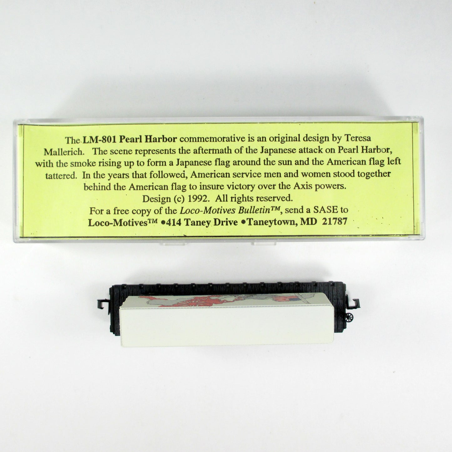 N Scale **DODX Flat Car, Pearl Harbor Trailer** Atlas / Loco-Motives 801 **RARE