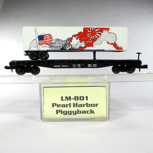 N Scale **DODX Flat Car, Pearl Harbor Trailer** Atlas / Loco-Motives 801 **RARE