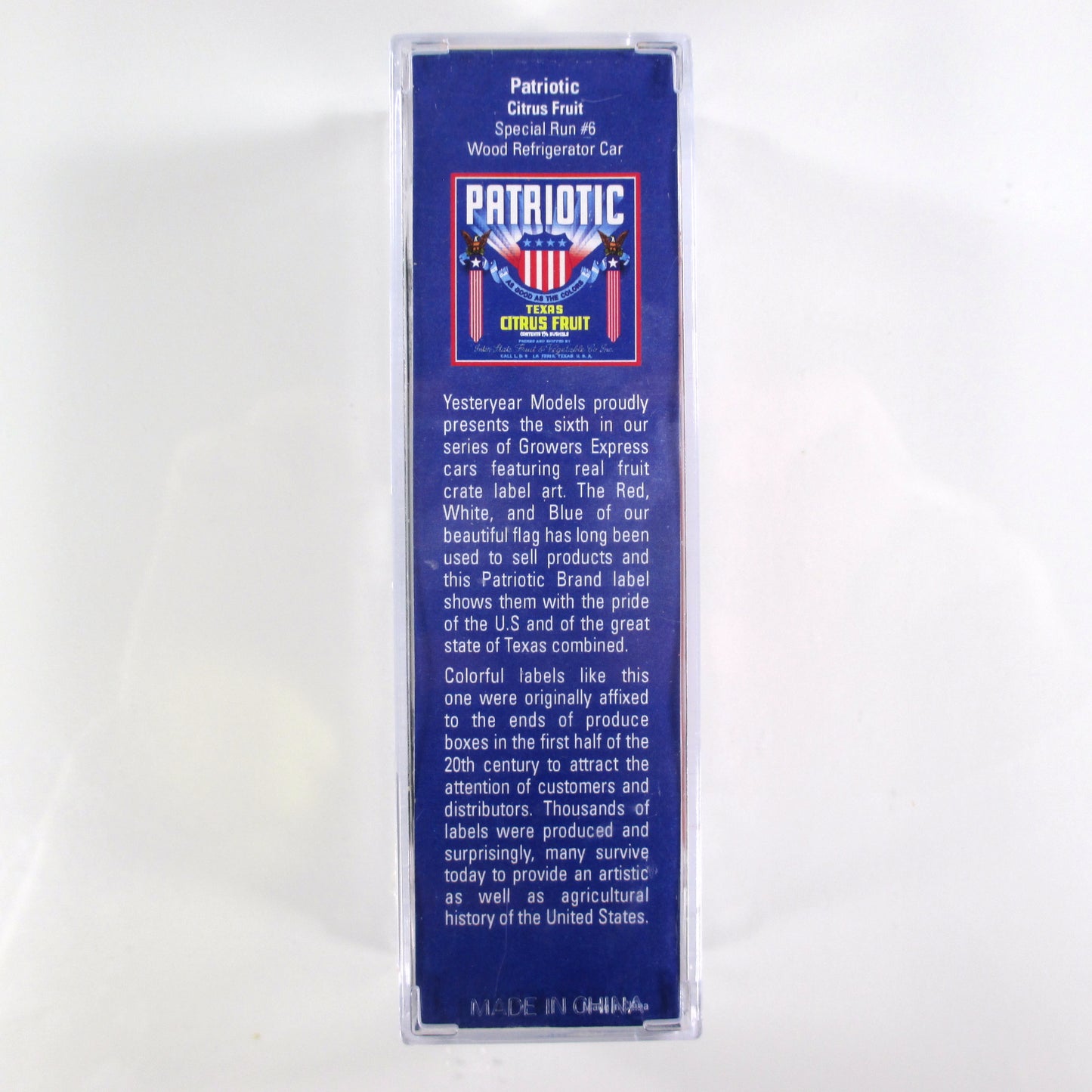 N Scale **GROWERS EXPRESS - PATRIOTIC** Reefer #1776 - YesterYear, MTL Couplers