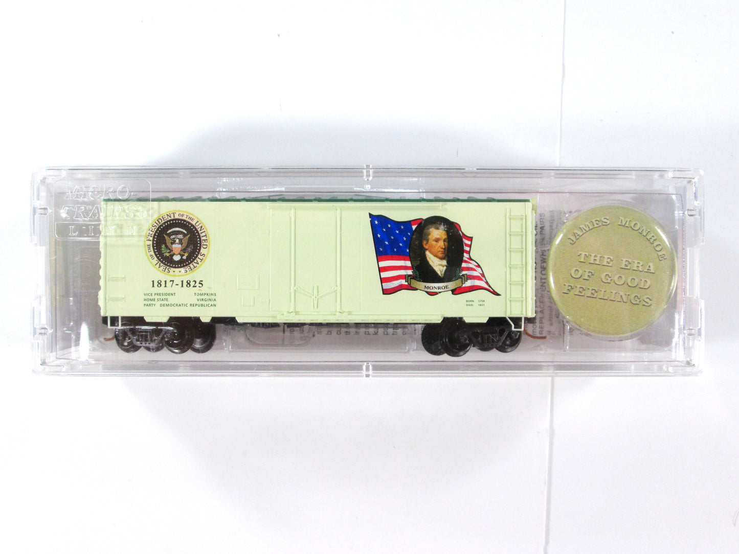 N Scale United States Presidential 40' Box Car Variety Lot - Micro Trains