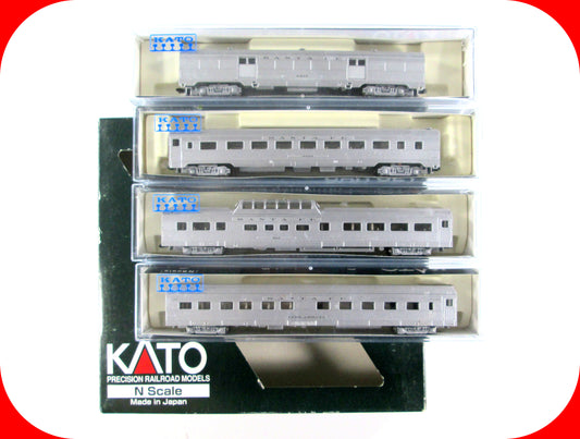 N Scale **SANTA FE** Lightweight Corrugated Passenger 4-Set B - Kato 106-1604