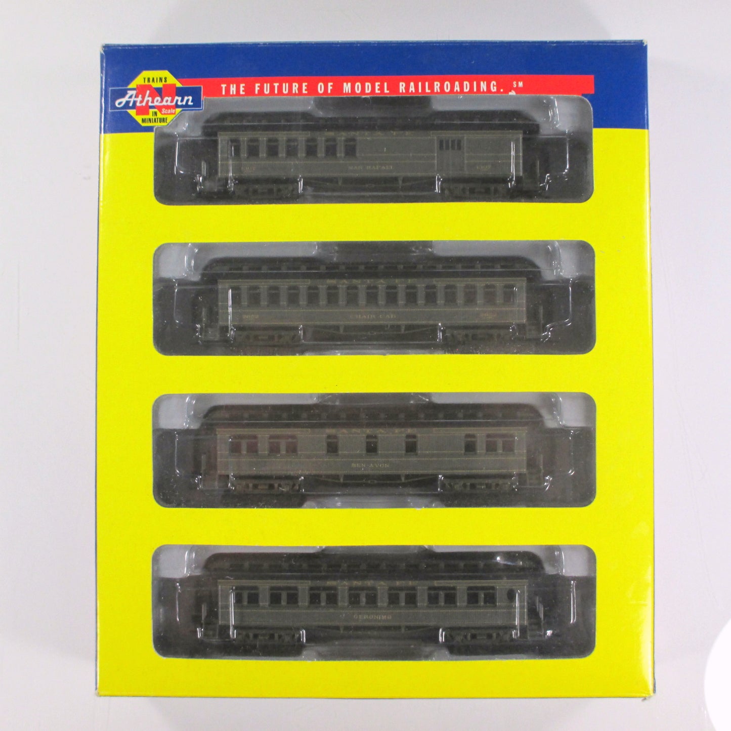 N Scale **SANTA FE** Overland Old-Time Passenger Car 4-Pack Set - Athearn 11851