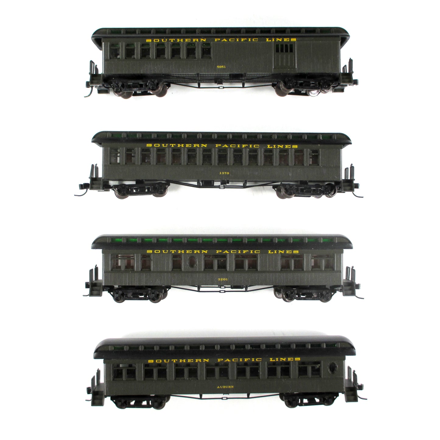 N Scale **SOUTHERN PACIFIC** Overland Old-Time Passenger 4-Set -- Athearn 11862