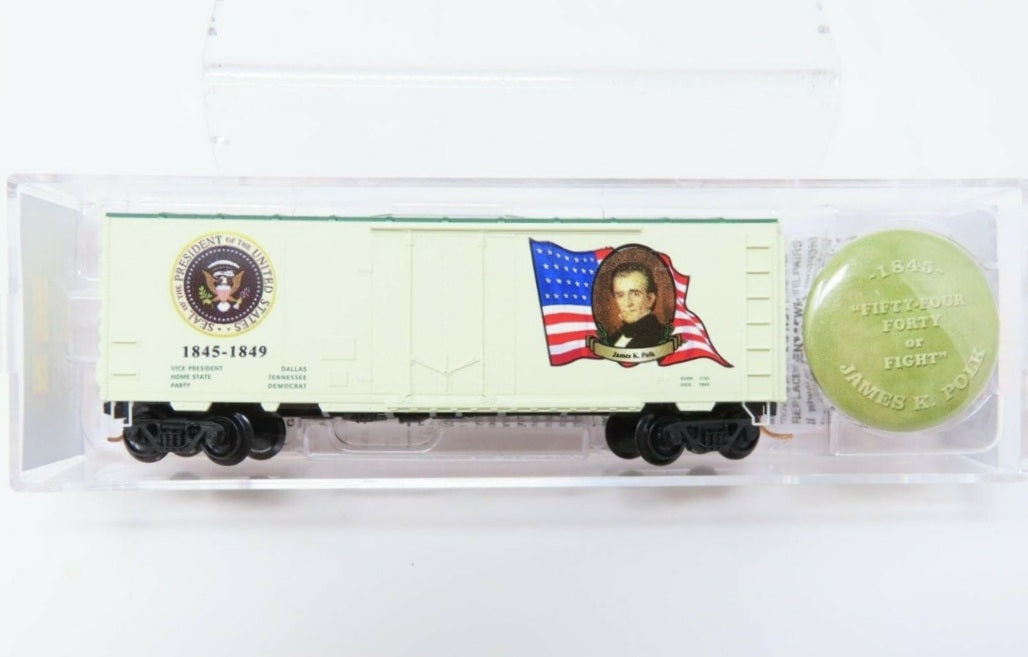 N Scale United States Presidential 40' Box Car Variety Lot - Micro Trains