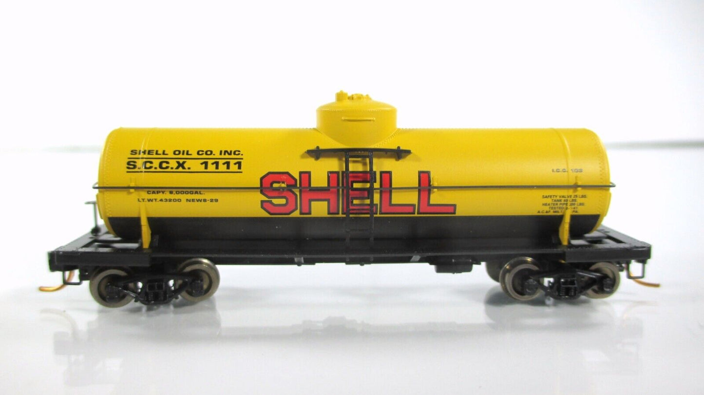 N Scale *SHELL* Tank Car Set, SCCX 1111, 1115, 1117, 1118 -Micro Trains 99300007