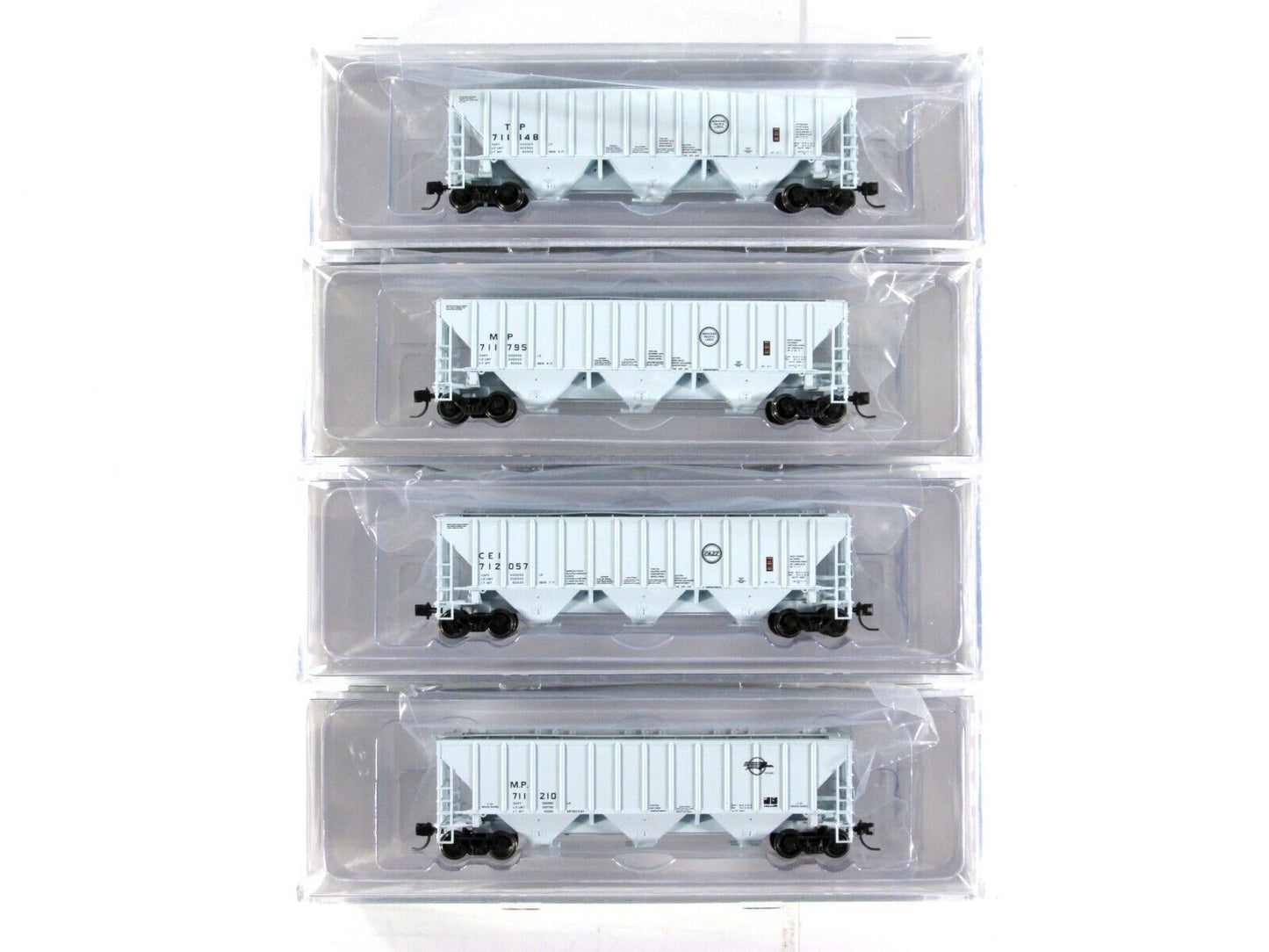 N Scale *Missouri Pacific Heritage* Hopper 12-Car Set, TrainWorx FVM 24403 *RARE