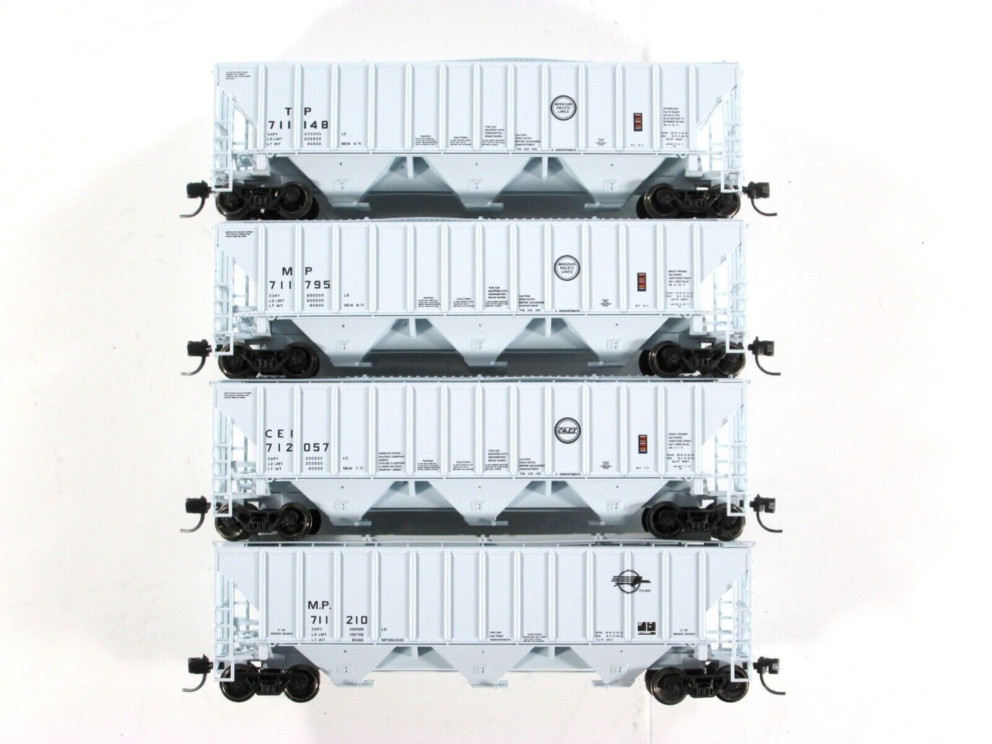 N Scale *Missouri Pacific Heritage* Hopper 12-Car Set, TrainWorx FVM 24403 *RARE