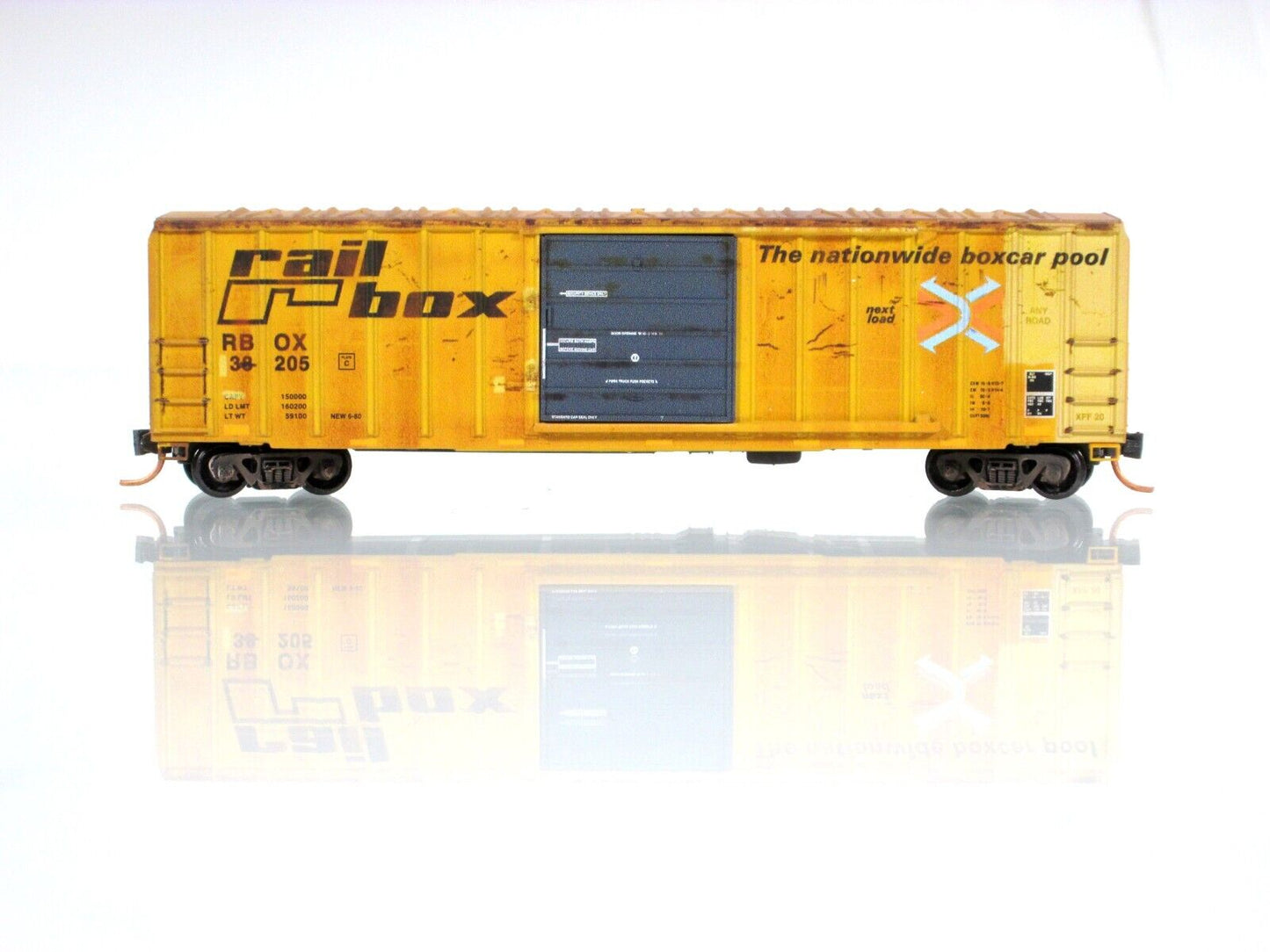 N Scale **RAILBOX GRAFFITI** Box Car #38205 - Micro Trains NSE MTL 16-35 *RARE*
