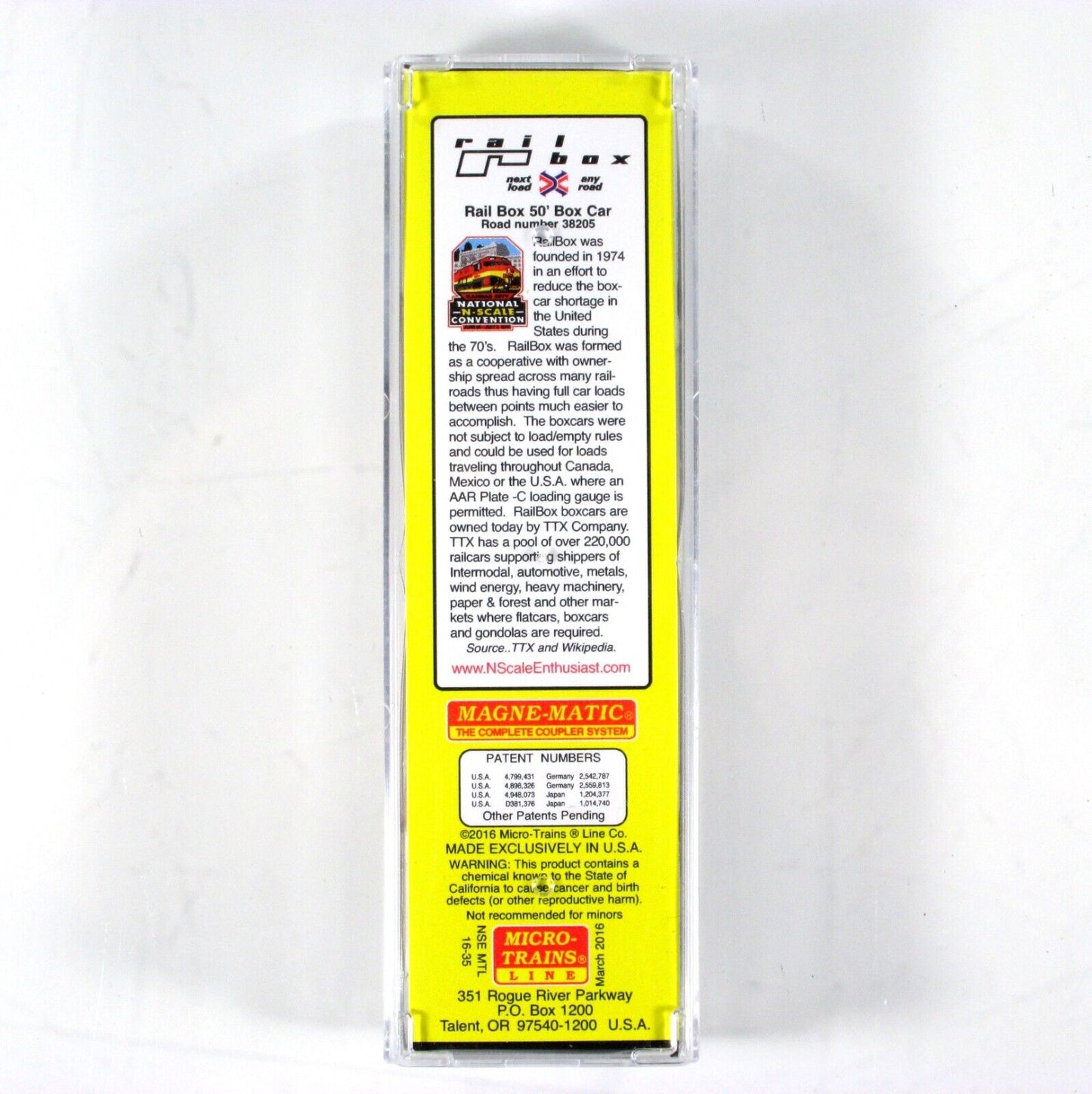 N Scale **RAILBOX GRAFFITI** Box Car #38205 - Micro Trains NSE MTL 16-35 *RARE*