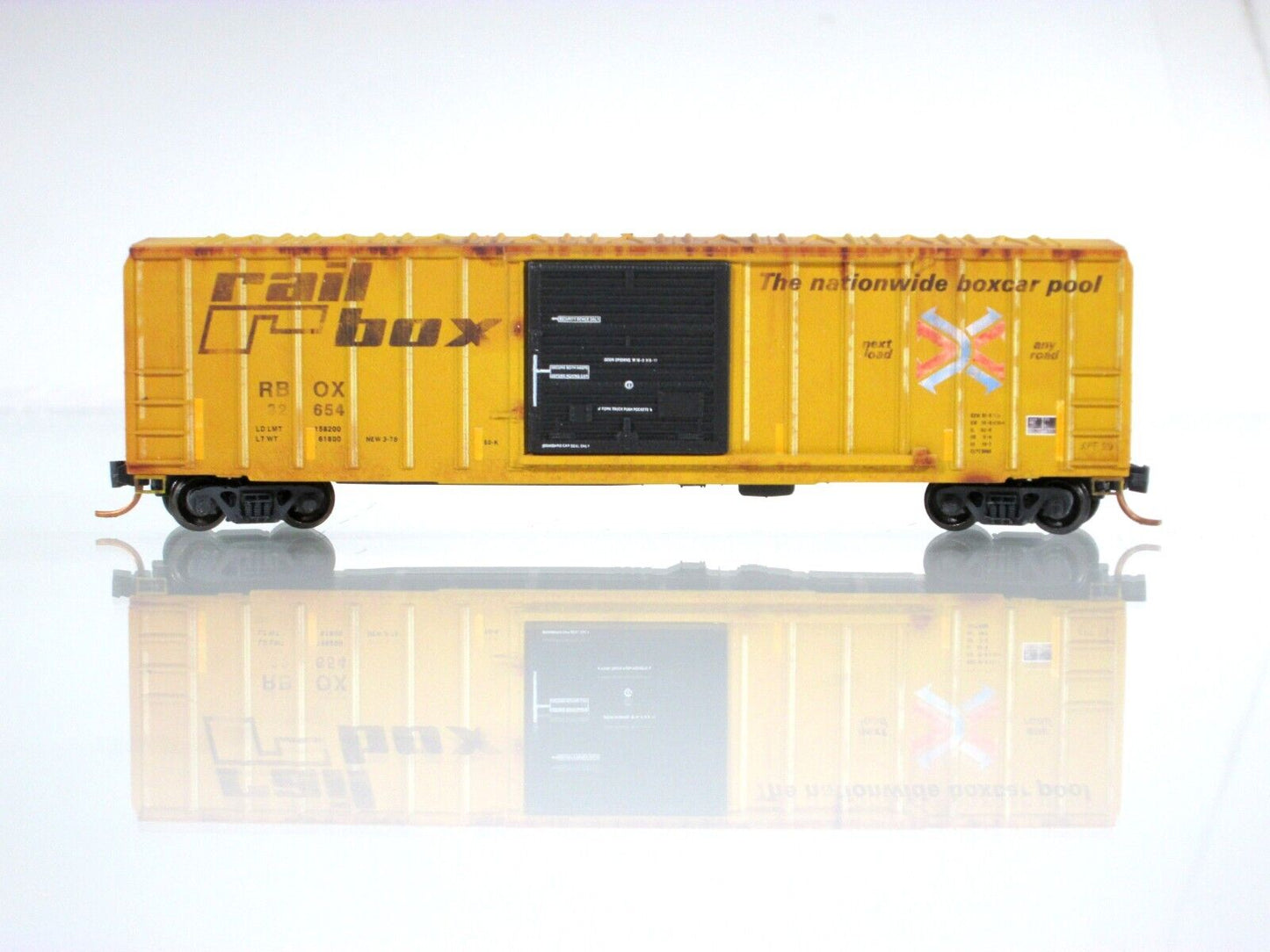 N Scale **RAILBOX GRAFFITI** Box Car #32654 - Micro Trains NSE MTL 16-212 *RARE*