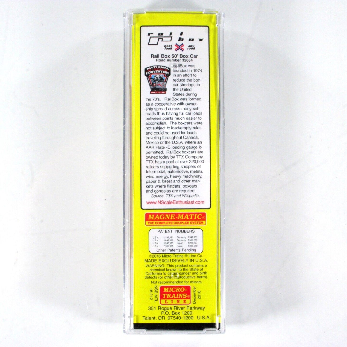 N Scale **RAILBOX GRAFFITI** Box Car #32654 - Micro Trains NSE MTL 16-212 *RARE*