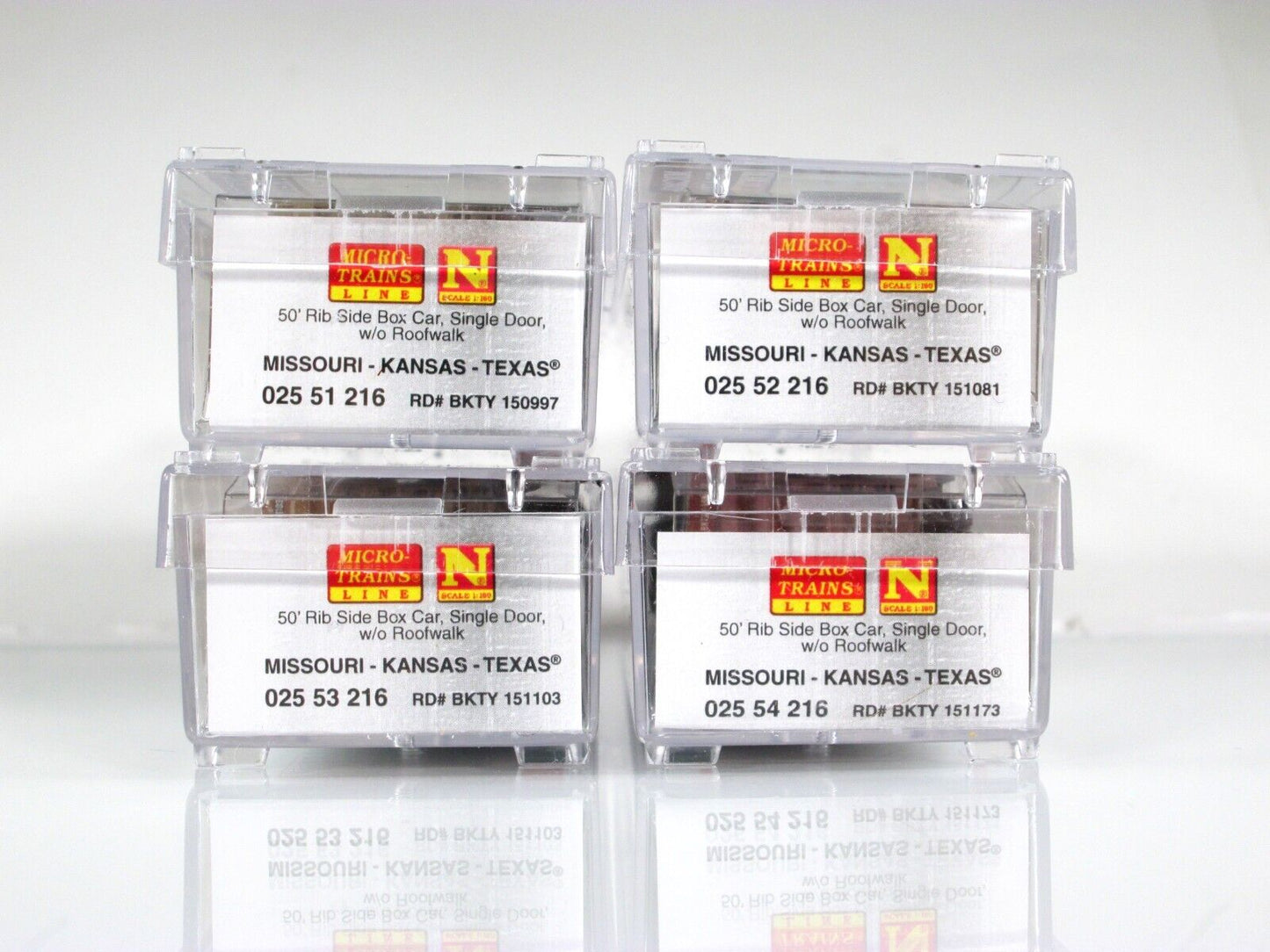 N Scale **BKTY - MKT** Weathered & Graffiti Box Car Set -- Micro Trains 99305950