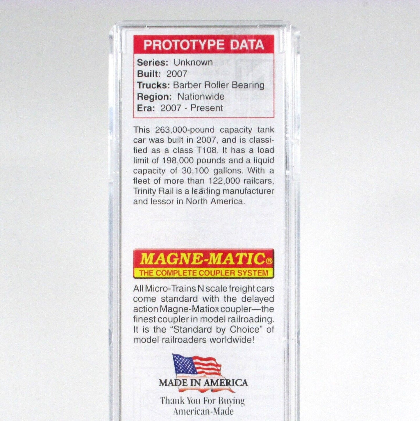 N Scale **TRINITY LEASING** Weathered & Graffiti Tank Car -Micro Trains 11044420