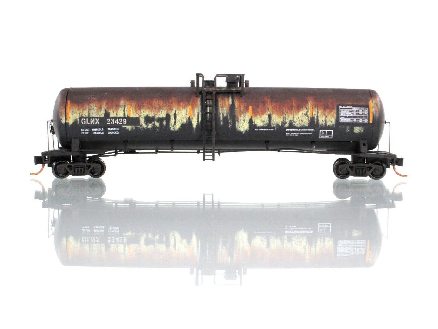 N Scale **GLNX** Weathered 56' Tank Car - Micro Trains 11044370