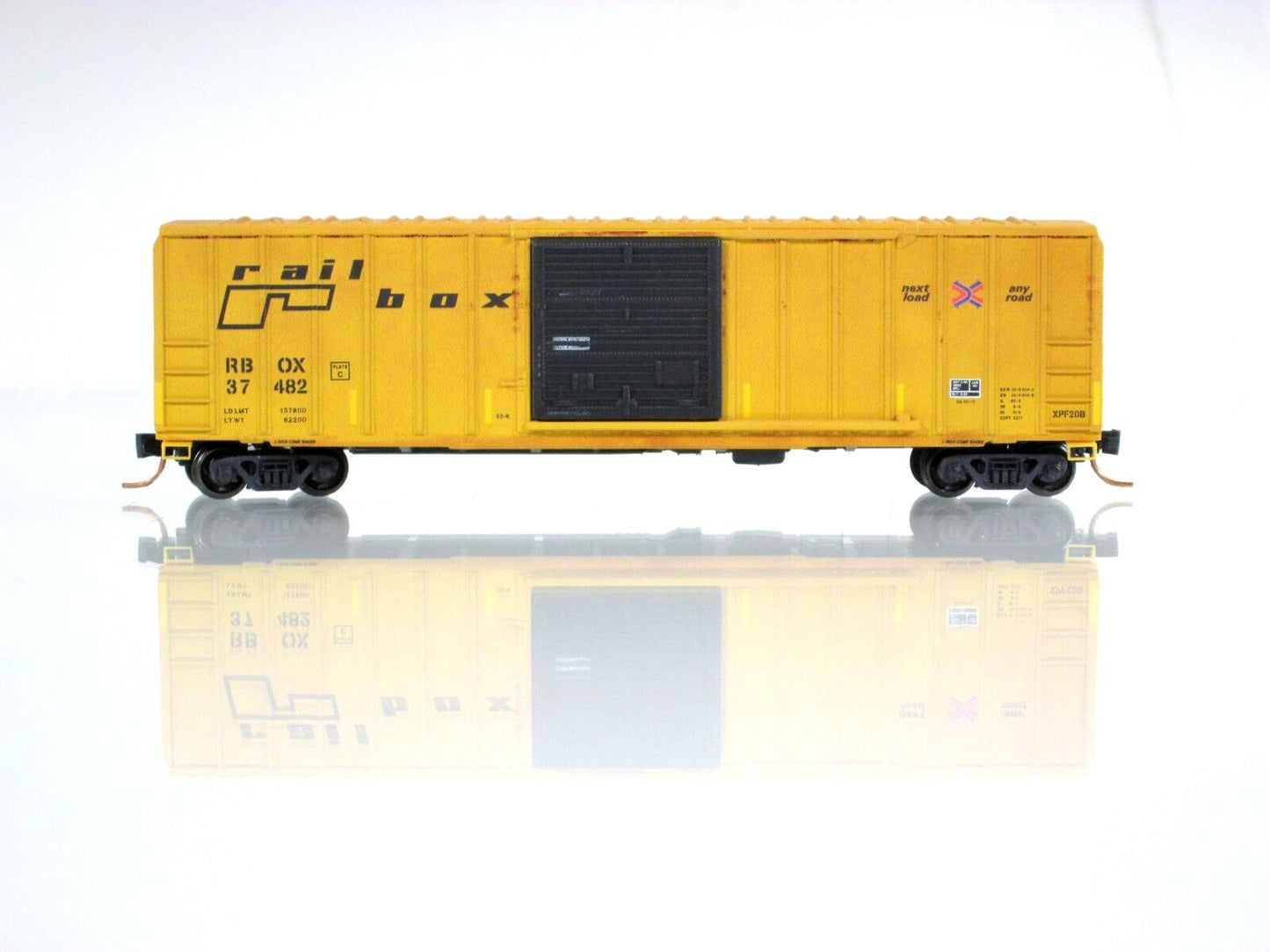 N Scale **RAILBOX GRAFFITI** Box Car #37482 - Micro Trains NSE MTL 17-89 *RARE*